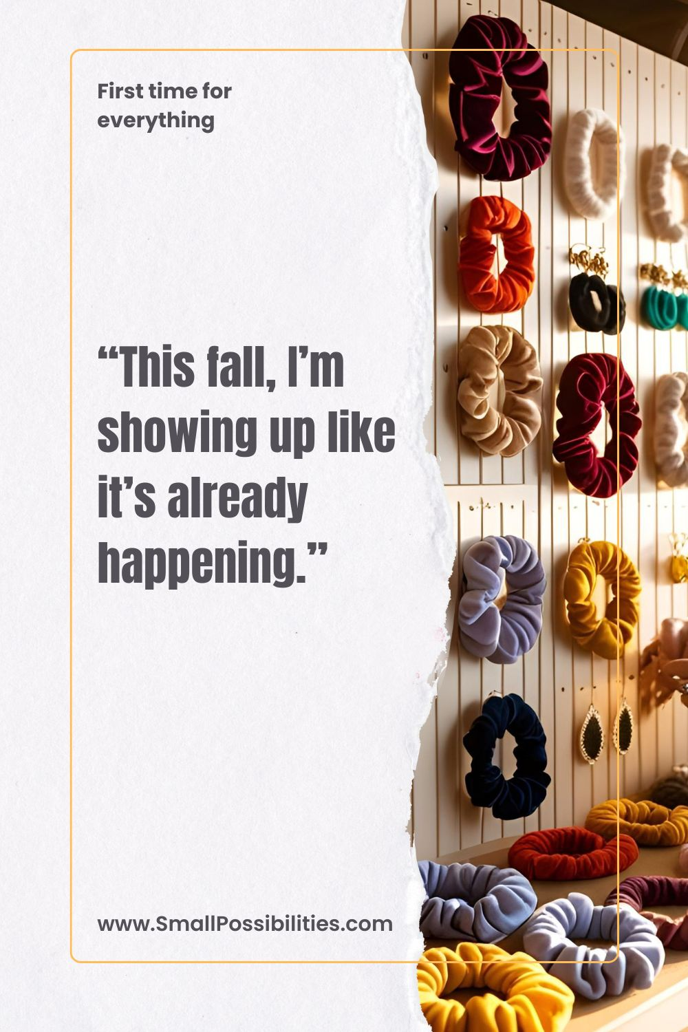 Even if you don’t have a booth yet — show up for yourself like it’s real. This fall is about believing in your own timeline.