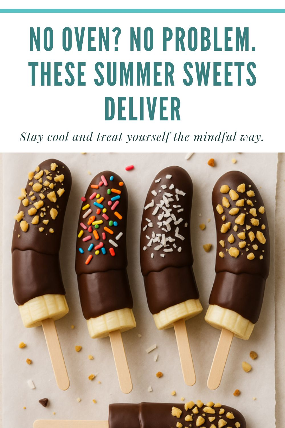 A childhood favorite with a cozy adult twist — these chocolate-dipped banana pops are fun, customizable, and freezer-friendly. Top them with sprinkles, coconut, or nuts and let your creativity (and cravings) lead.