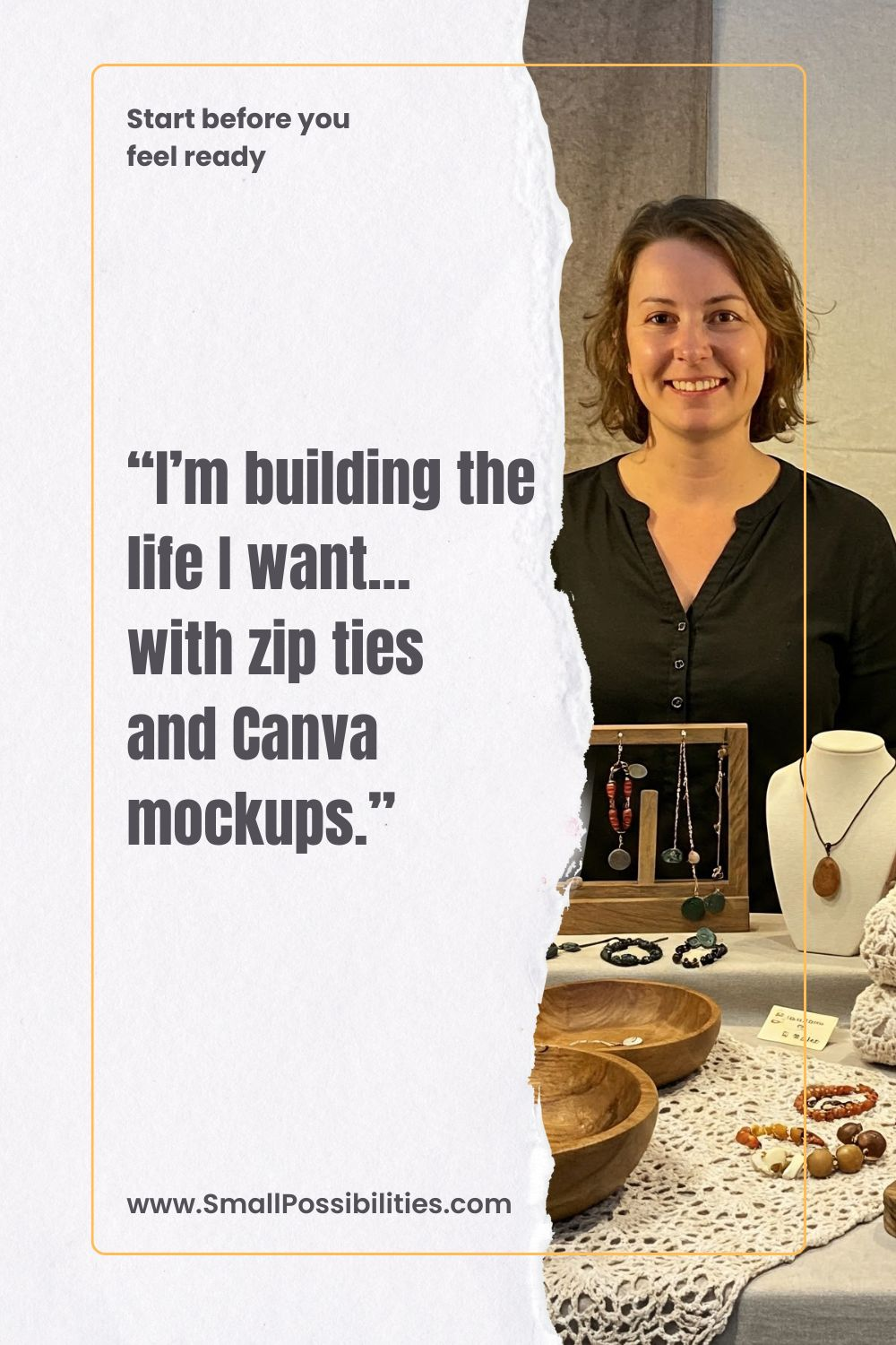 You don’t need perfect gear or fancy equipment to start a handmade business. Just vision, zip ties, and a little delulu energy.