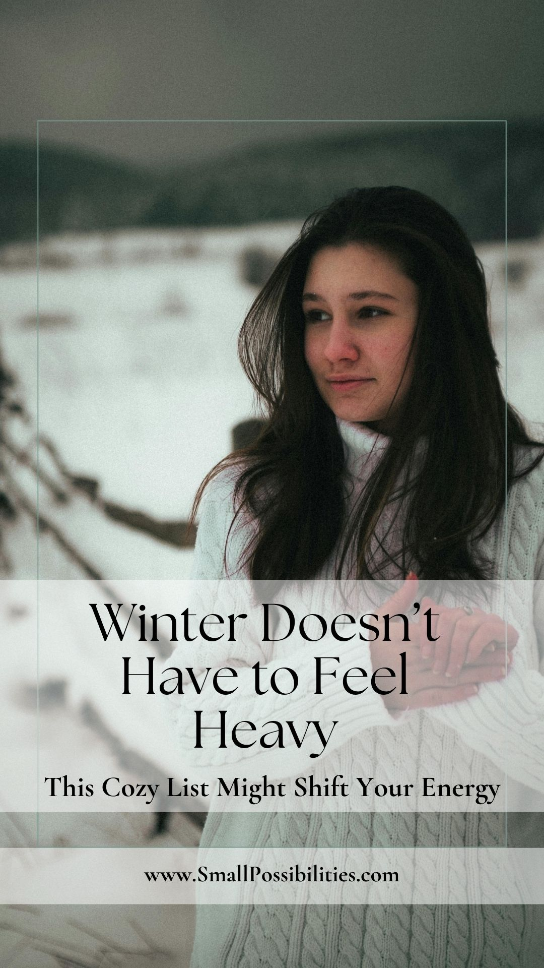 ✨ When the season feels overwhelming, start with one cozy habit at a time. A warm drink, soft music, and small comforts can shift your energy more than you think. ❄️