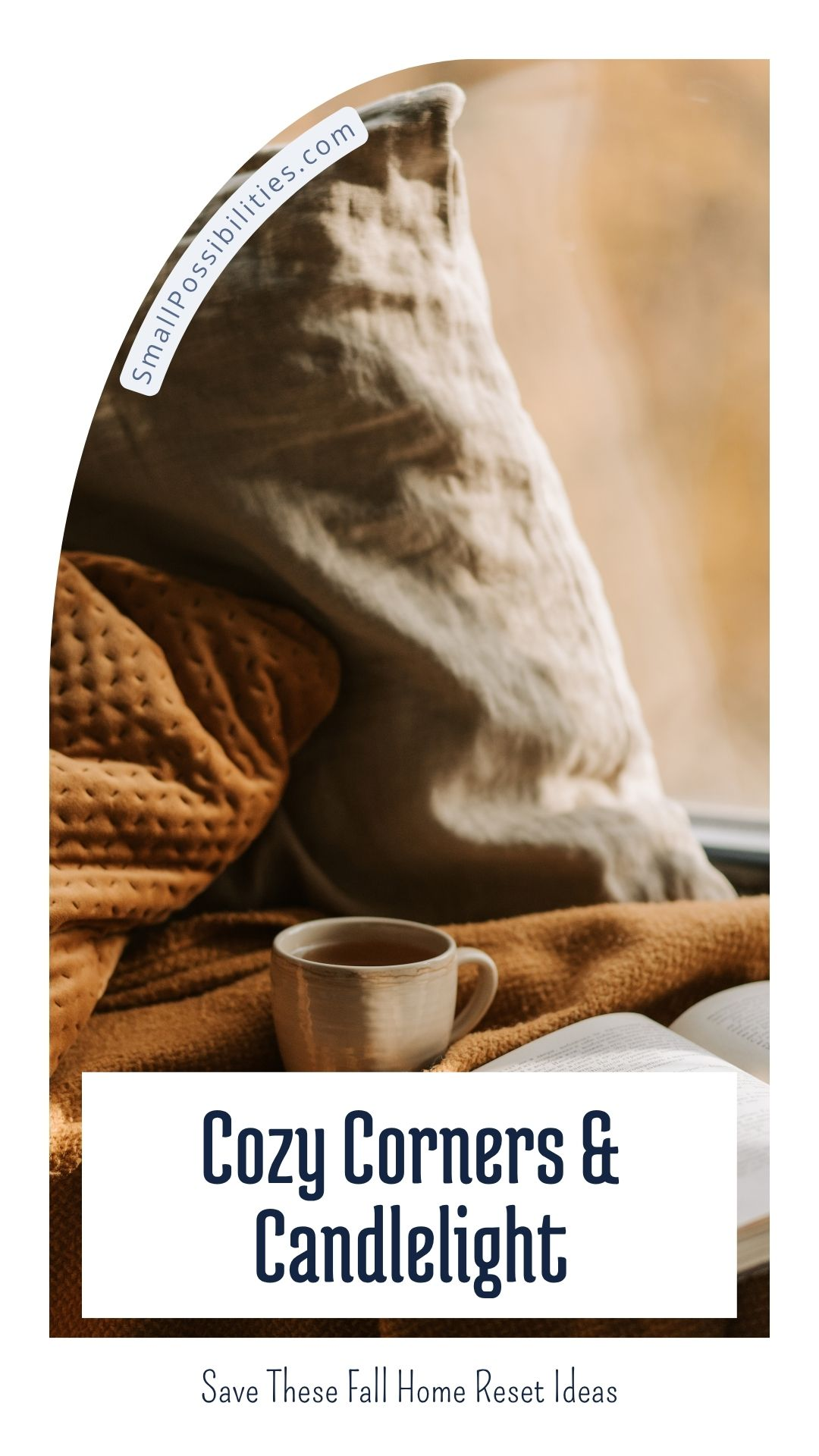 Candlelight, warm throws, and your favorite chair — sometimes all it takes is one cozy corner to make your whole home feel like fall