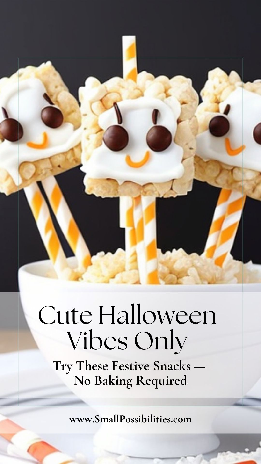 No oven, no problem! These adorable ghost pops bring instant Halloween vibes — all you need is a few pantry staples and a playful mood