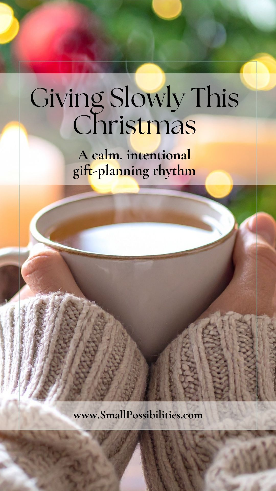 Giving Slowly and Intentionally this Christmas.